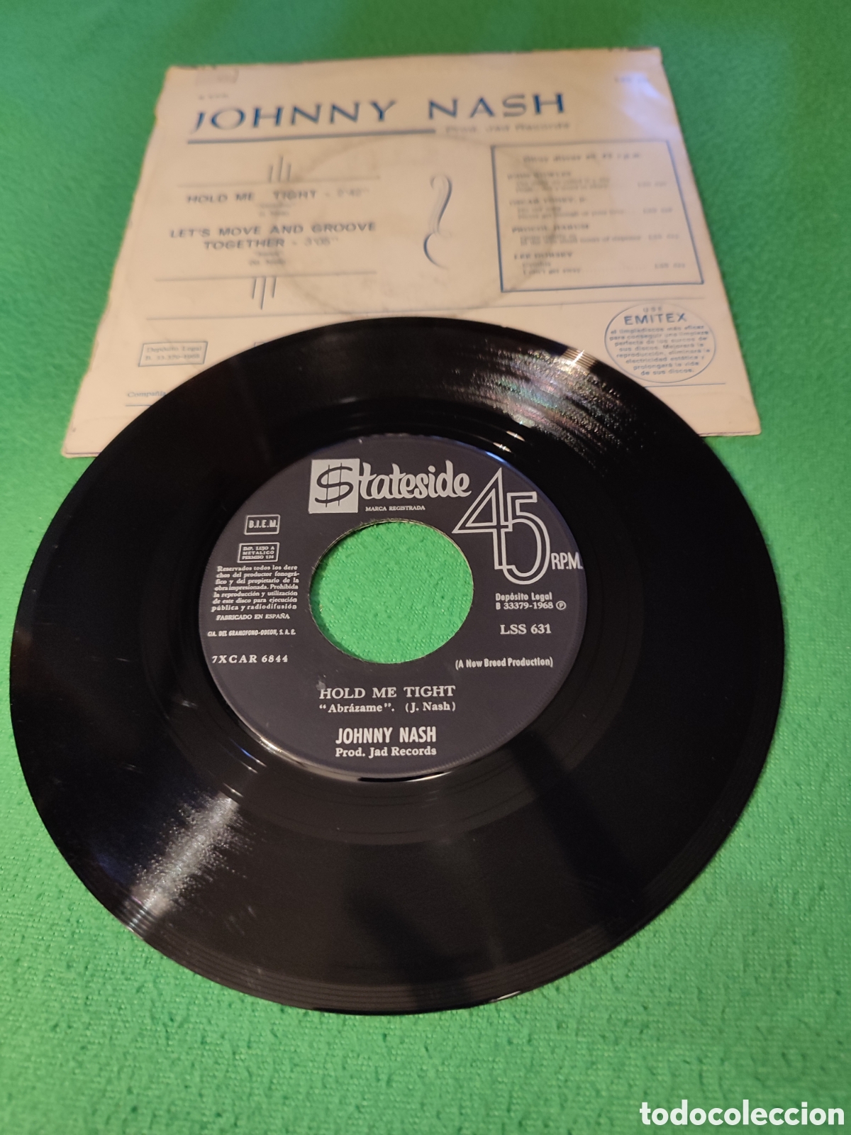 Discos de vinilo: Johnny Nash - Hold me tight - Foto 2