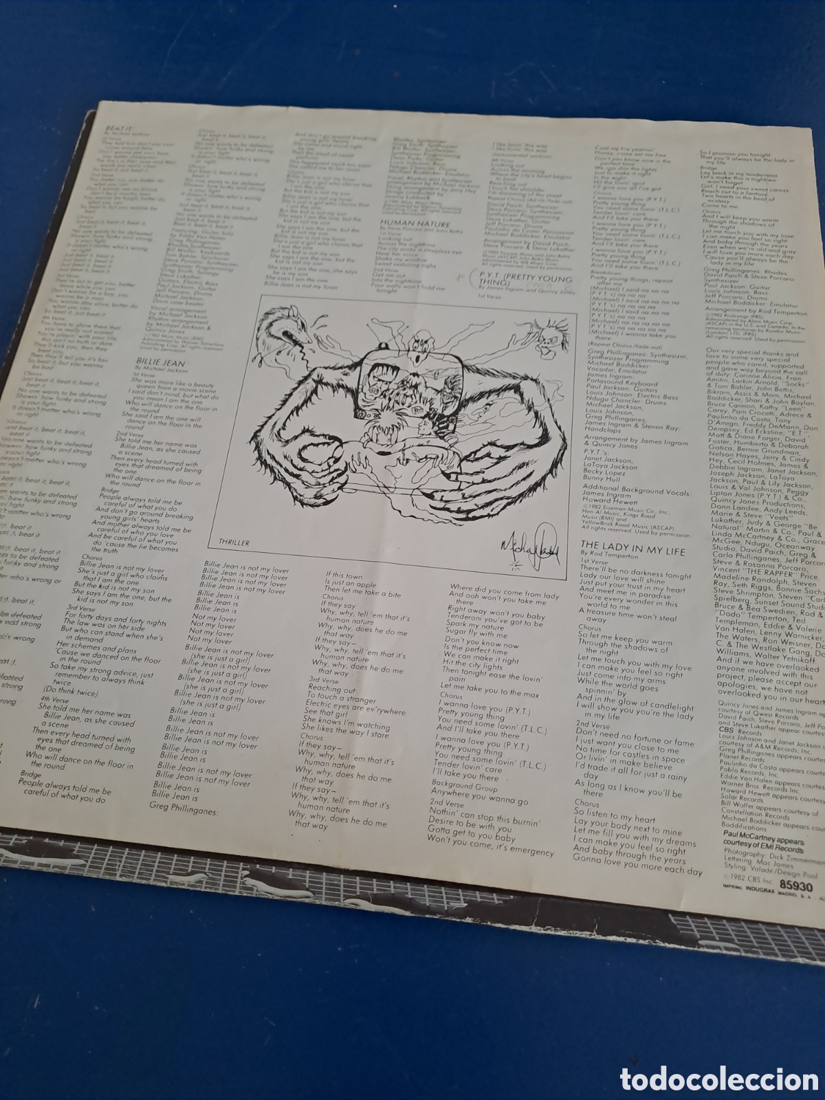 Discos de vinilo: Michael Jackson, Thriller, EPC 85930 / Vinilo - Foto 6