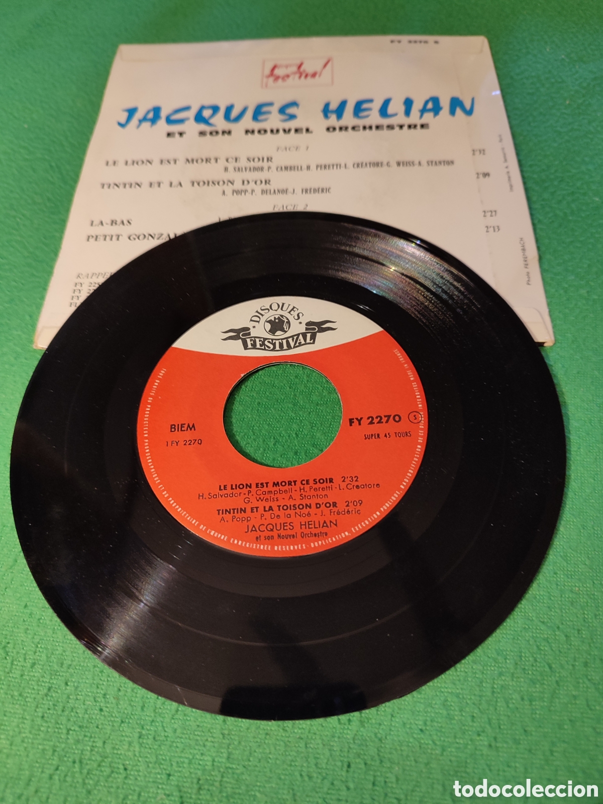Discos de vinilo: Jacques Helian y su orquesta - Petit Gonz&aacute;lez+ 3 - Foto 2