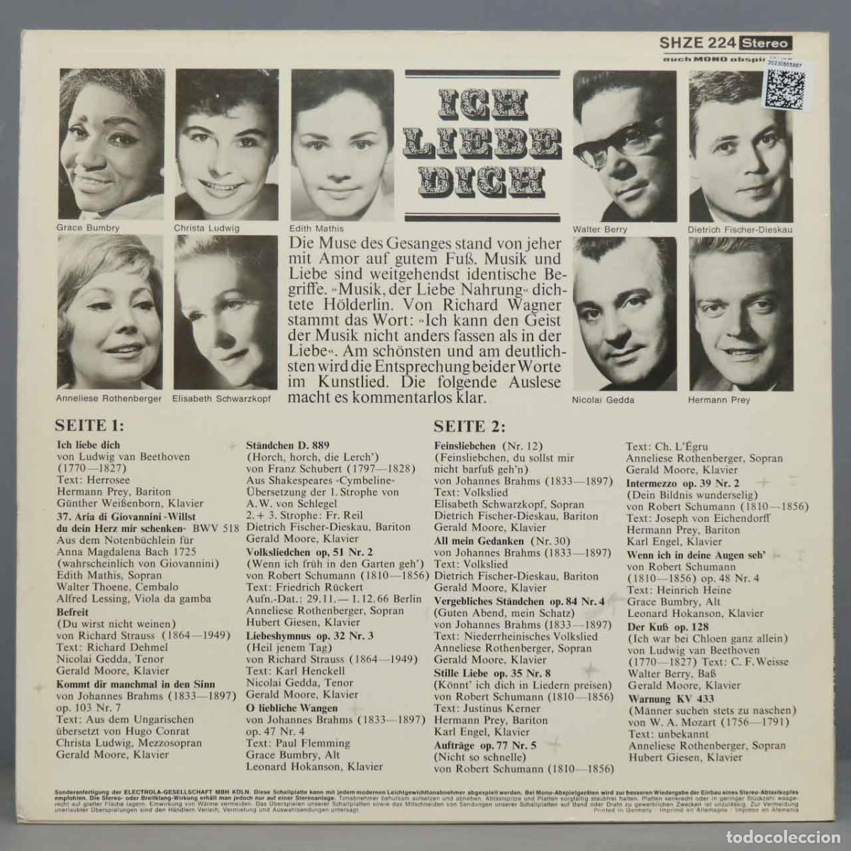 Discos de vinilo: LP. ICH LIEBE DICH - Foto 2