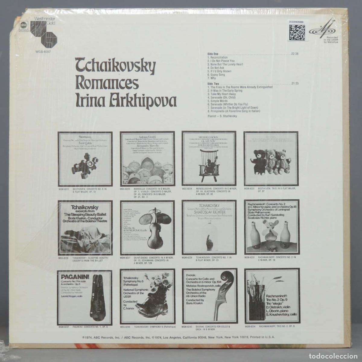 Discos de vinilo: LP. Tchaikovsky, Irina Arkhipova &ndash; Romances - Foto 2