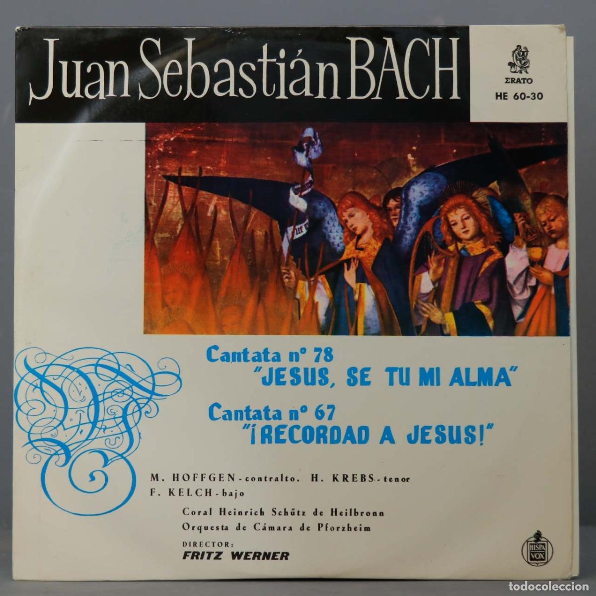 Discos de vinilo: LP. BACH. CANTATA 78, 67. WERNER - Foto 1