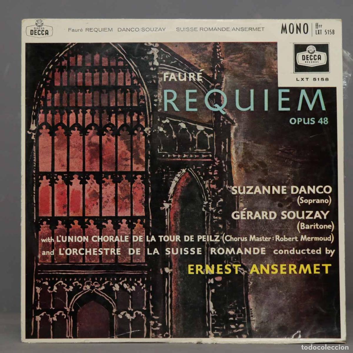 Discos de vinilo: LP. Ansermet &ndash; Requiem Opus 48. FAURE - Foto 1