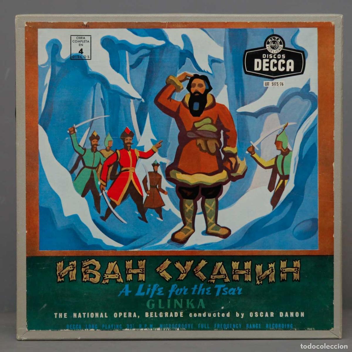 Discos de vinilo: CAJA LP. Danon &ndash; Ivan Susanin Or A Life For The Tsar. GLINKA