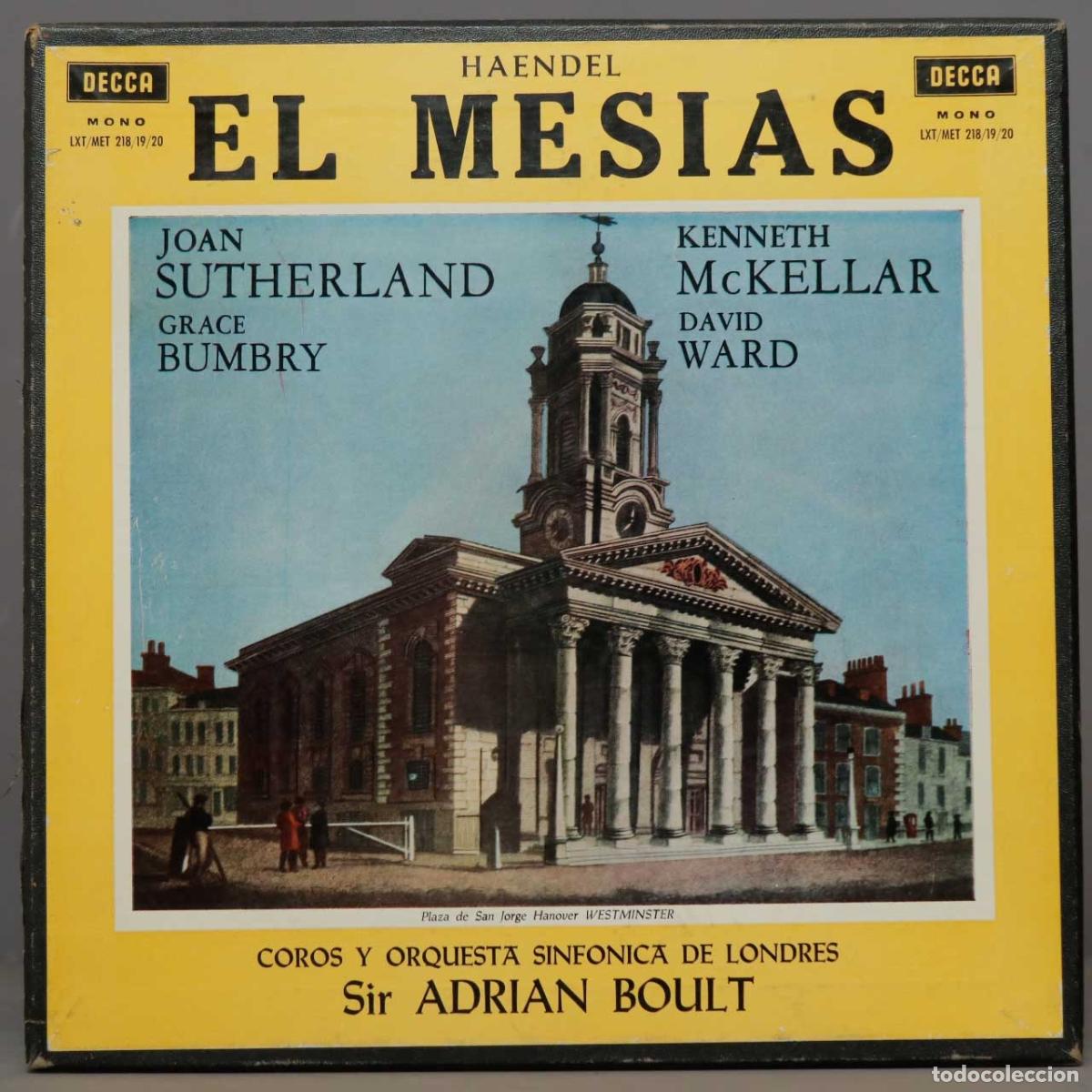 Discos de vinilo: CAJA LP. Boult &ndash; El Mes&iacute;as. HAENDEL - Foto 1