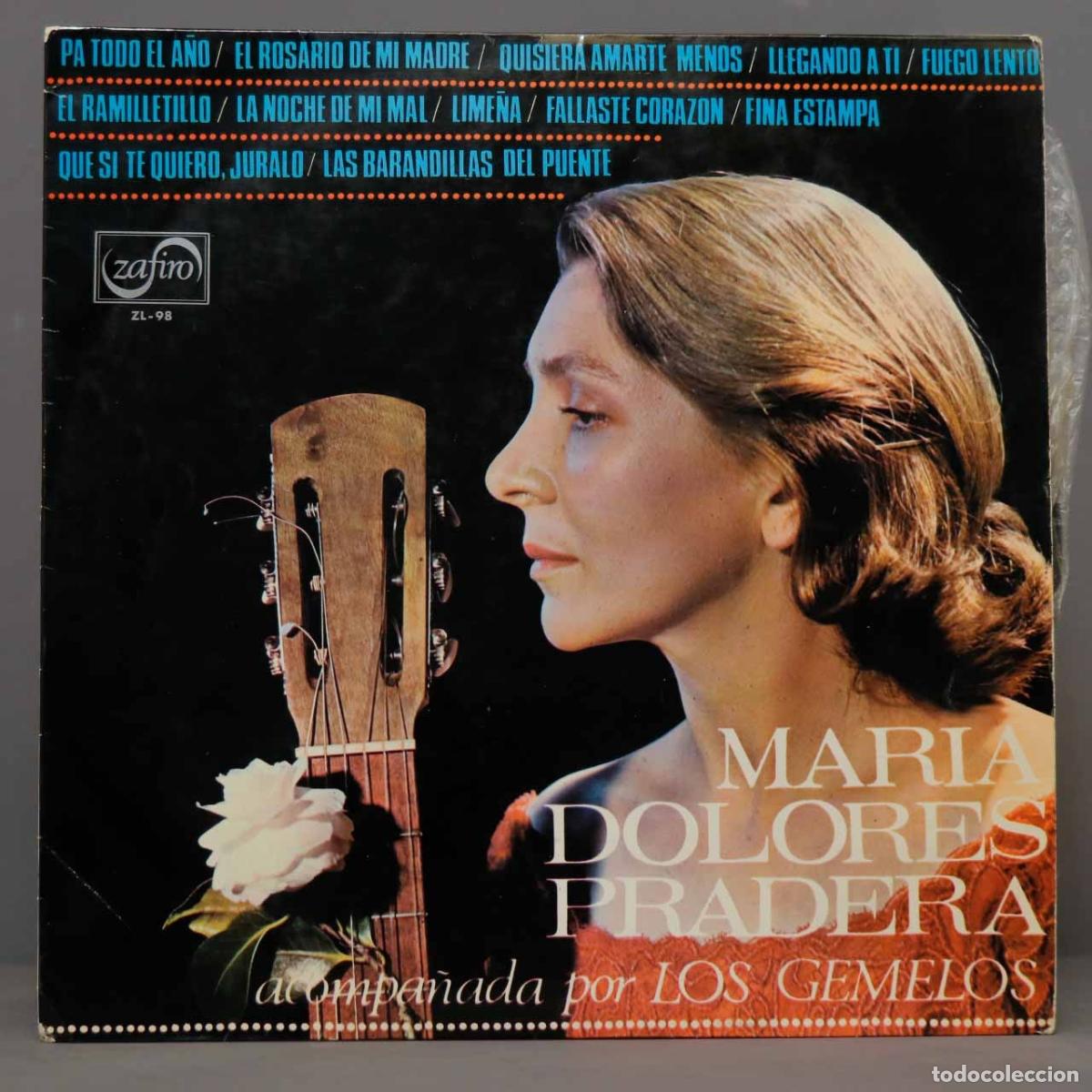 Discos de vinilo: LP. Maria Dolores Pradera Acompa&ntilde;ada Por Los Gemelos - Foto 1