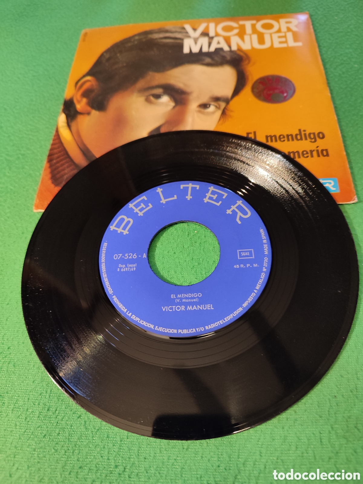 Discos de vinilo: V&iacute;ctor Manuel - El mendigo - Foto 2