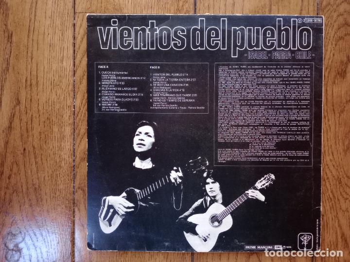 Discos de vinilo: Isabel Parra - vientos del pueblo - Foto 2