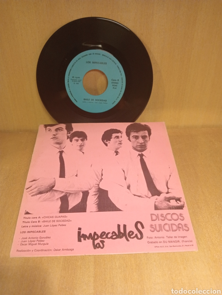 Discos de vinilo: Los Impecables. Chicas guapas. Etc. A&ntilde;o 1983. - Foto 2