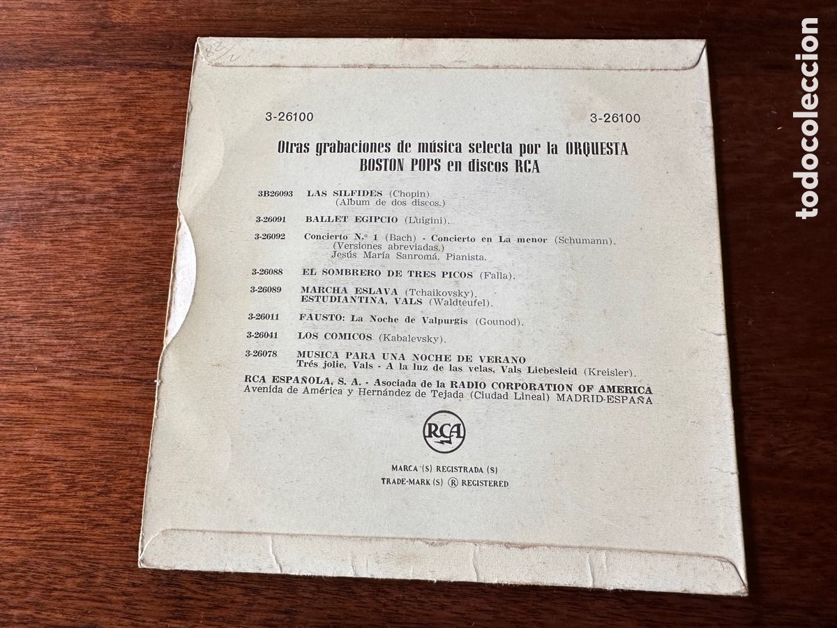 Discos de vinilo: ORQUESTA BOSTON POPS - DANZAS HUNGARAS ( BRAHMS ) RCA - Foto 2