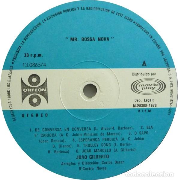 Discos de vinilo: Joao Gilberto &ndash; Mr. Bossa Nova - Vinilo - Foto 3