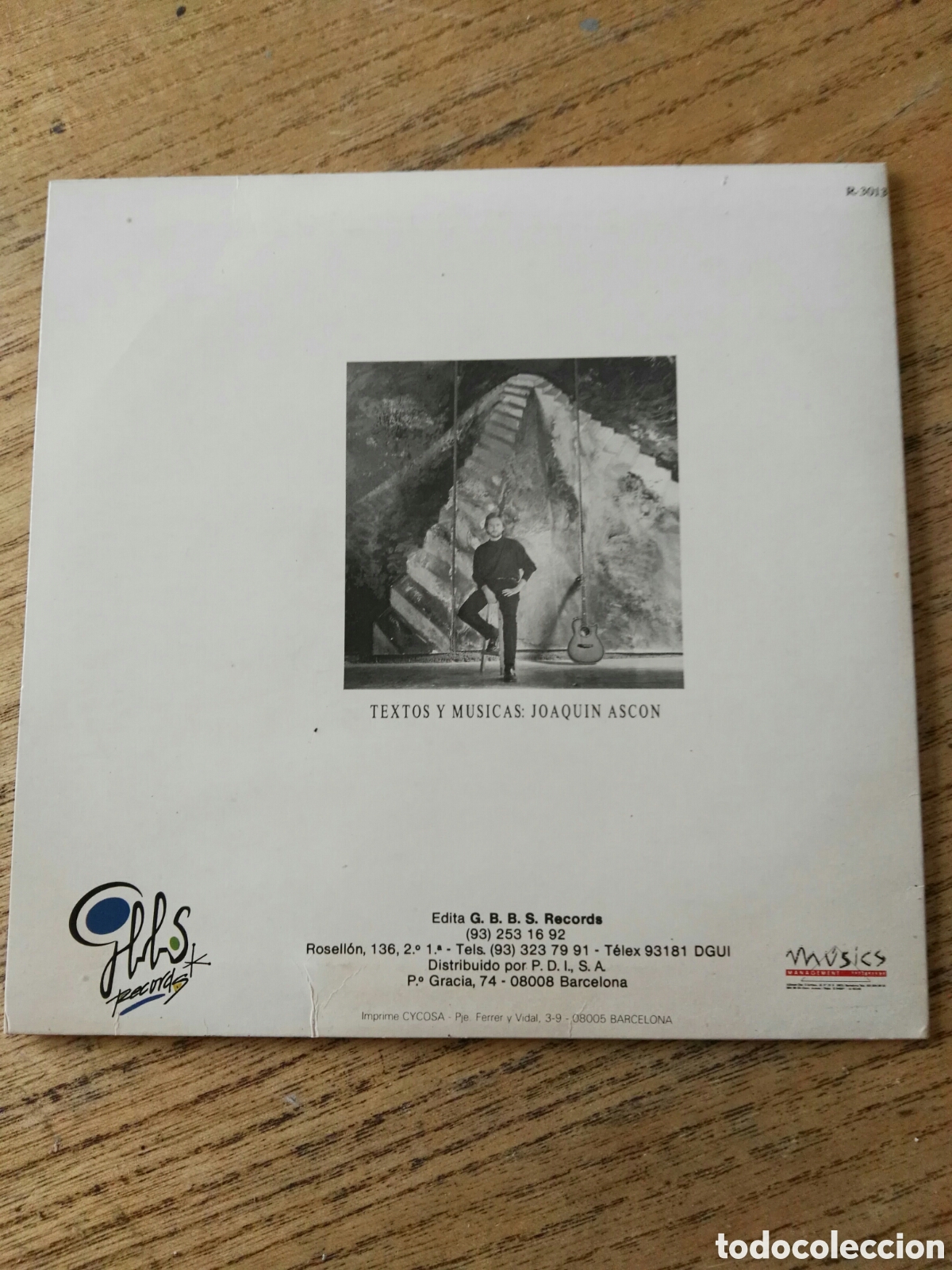Discos de vinilo: Joaquin ascon zigurats 1988 cbbs a estrenar - Foto 2