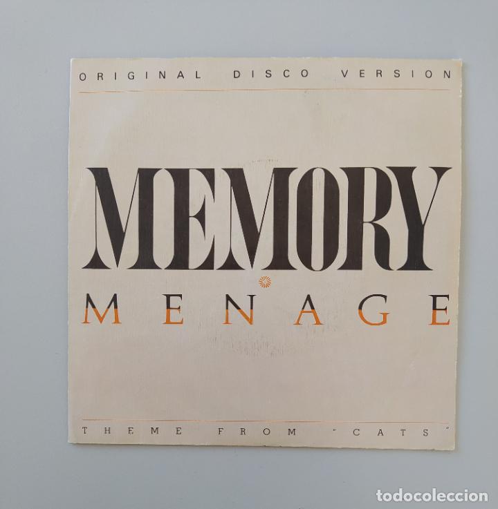 Discos de vinilo: MENAGE - MEMORY - THEME FROM CATS. SINGLE. TDKDS27D - Foto 1