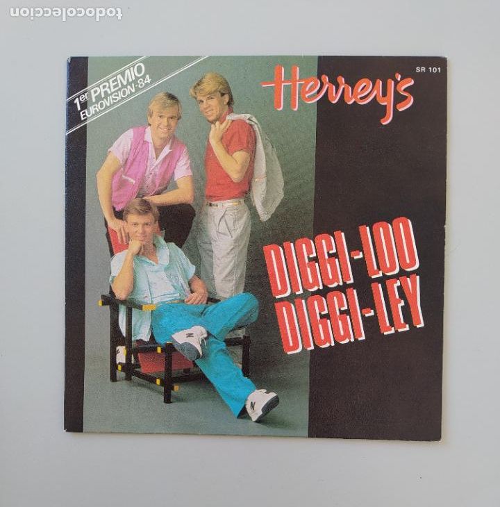 Discos de vinilo: Herreys - Diggi-Loo Diggi-Ley. Single. TDKDS27F - Foto 1