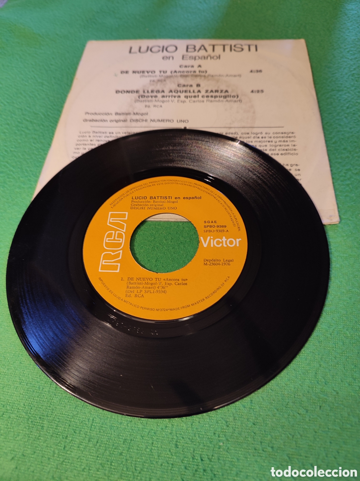Discos de vinilo: Lucio Battisti - De nuevo t&uacute; - Foto 2