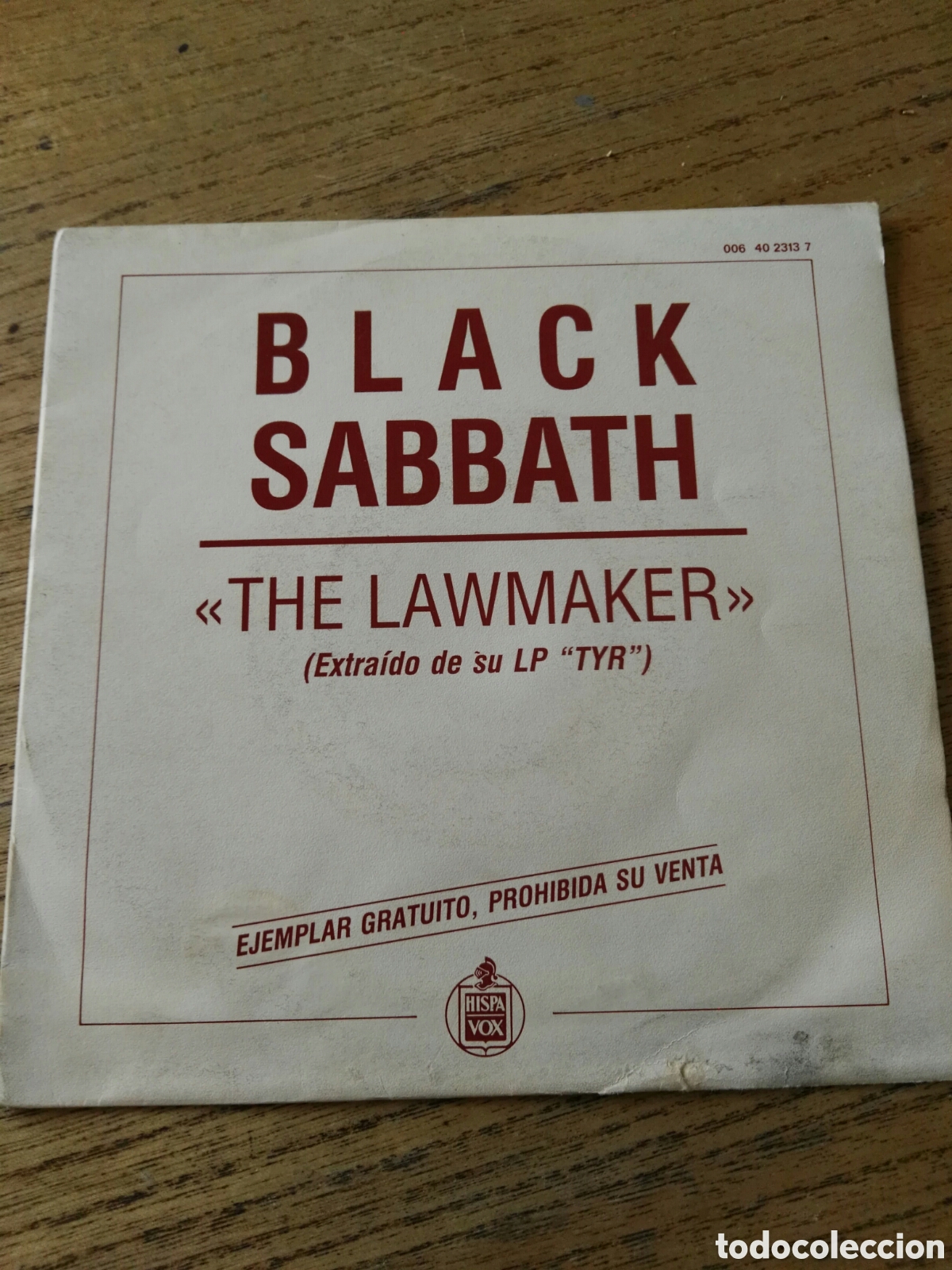 Discos de vinilo: Black sabbath the lawmaker single promo hispavox - Foto 1