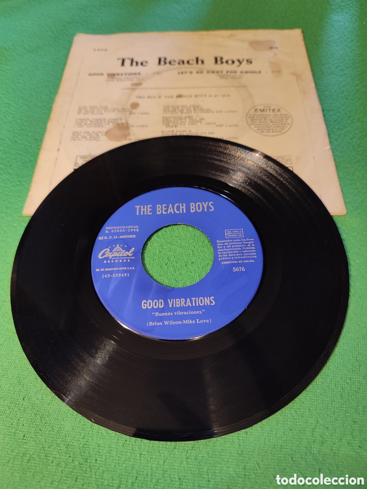 Discos de vinilo: The Beach Boys - Good vibrations - Foto 2