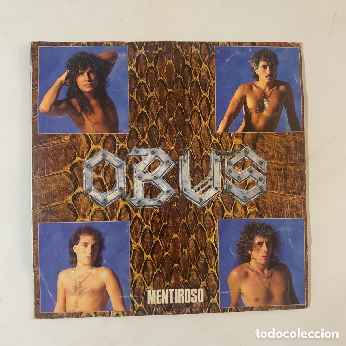 Discos de vinilo: Single ep Obus - Mentiroso de 1986 - Foto 1