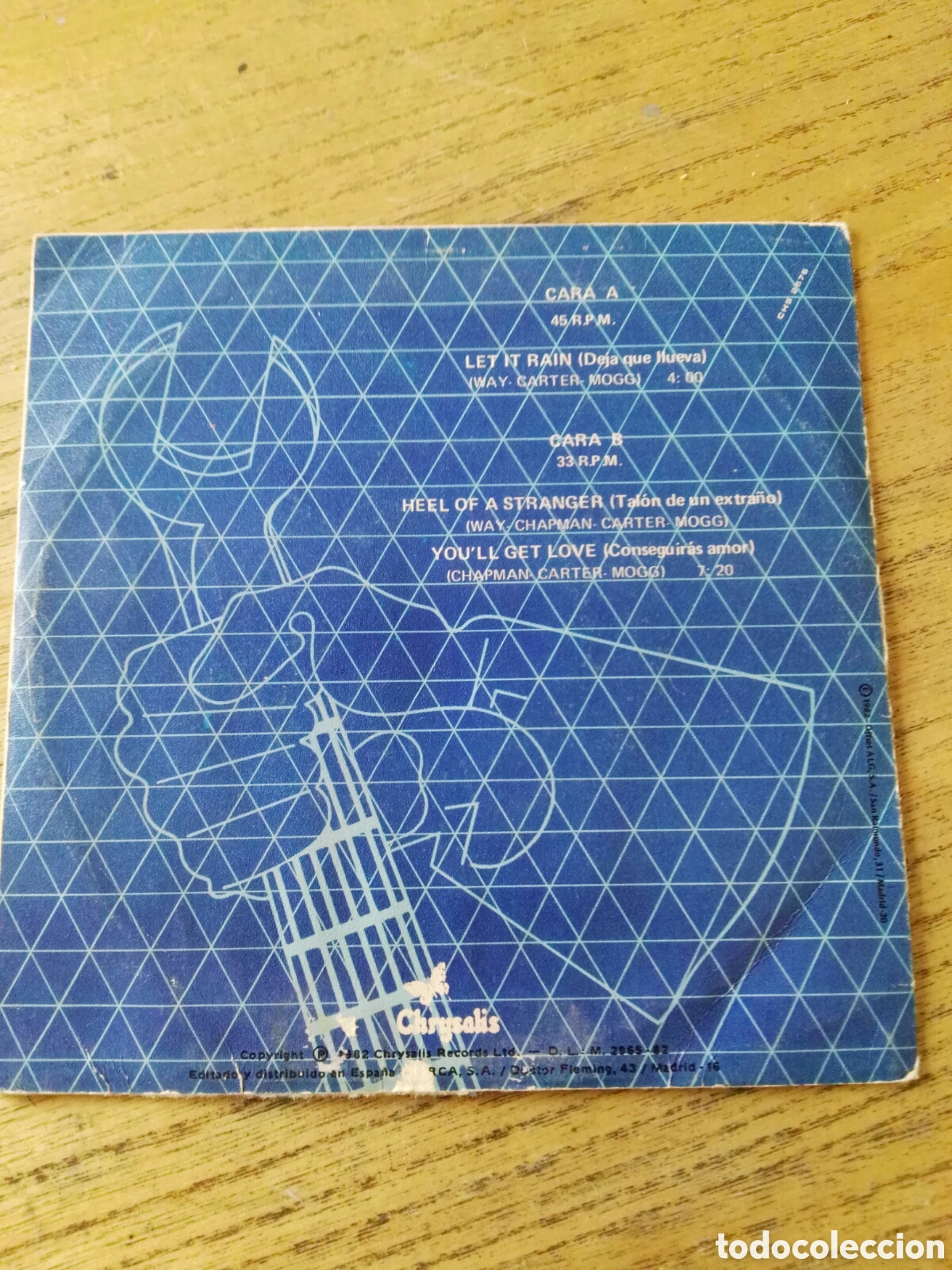 Discos de vinilo: Ufo single let it rain spa - Foto 2
