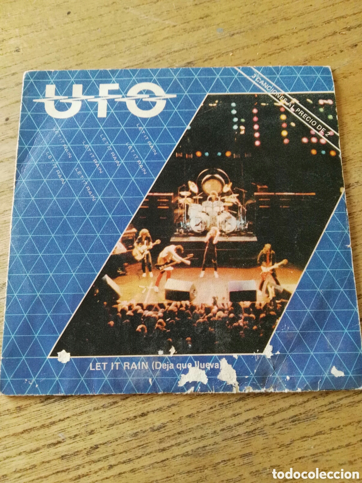 Discos de vinilo: Ufo single let it rain spa - Foto 1