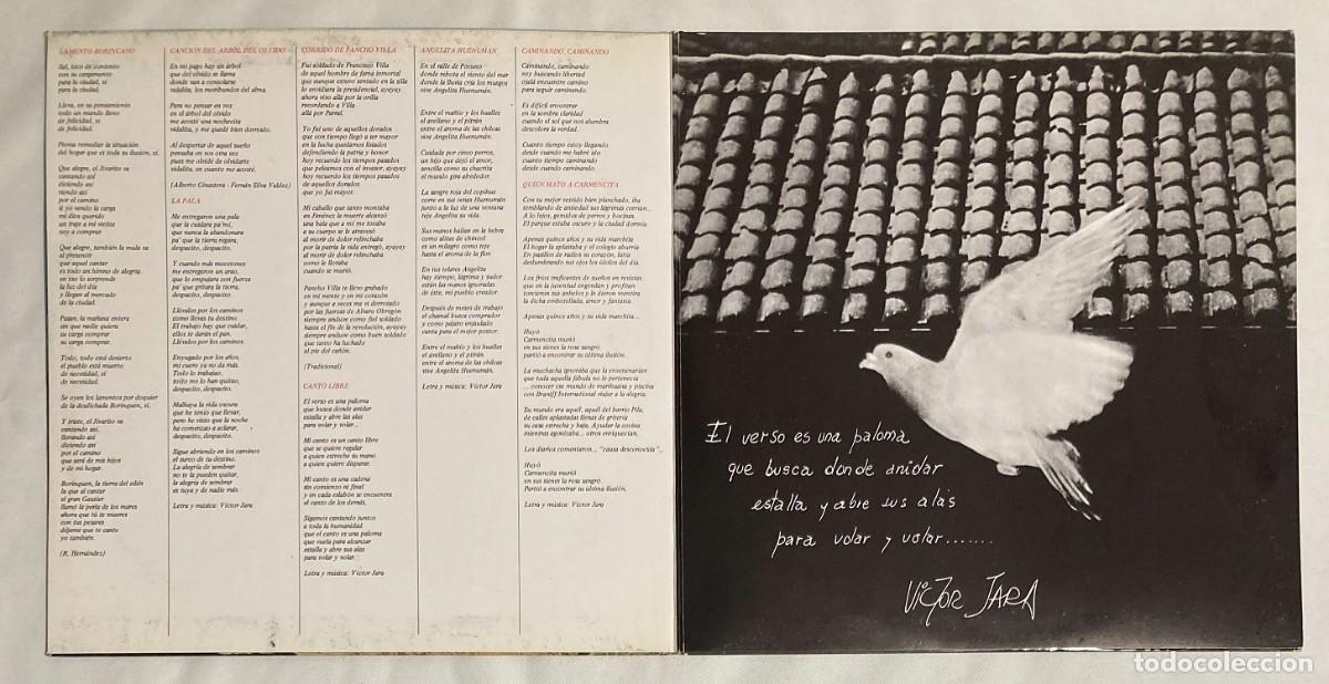 Discos de vinilo: VICTOR JARA. CANTO LIBRE (042VIN) - Foto 3