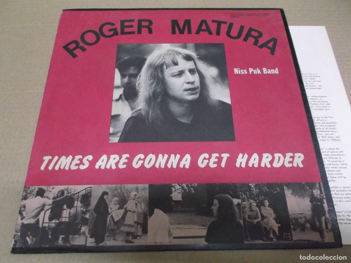 Dischi in vinile: ROGER MATURA & NISS PUK BAND (LP) TIMES ARE GONNA GET HARDER A&Ntilde;O 1980 - EDICION U.S.A. - LIBRE