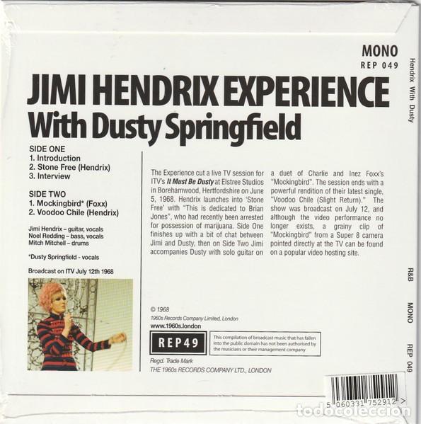 Discos de vinilo: Jimi Hendrix &rdquo;Hendrix with Dusty&rdquo;. EP 7&rdquo;. - Foto 2