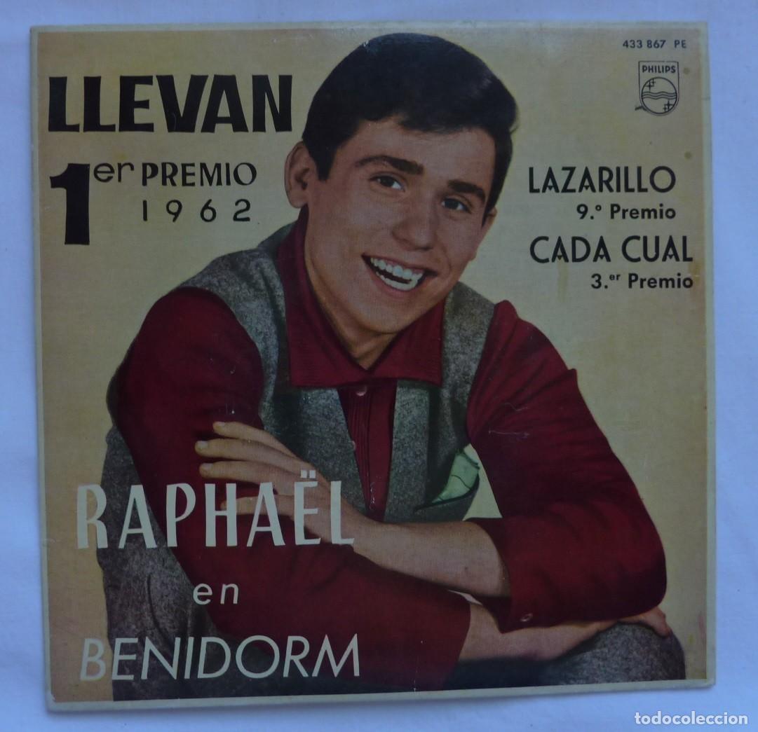 Discos de vinilo: RAPHAEL // LLEVAN+3 // EN BENIDORN // 1963 // EP - Foto 1