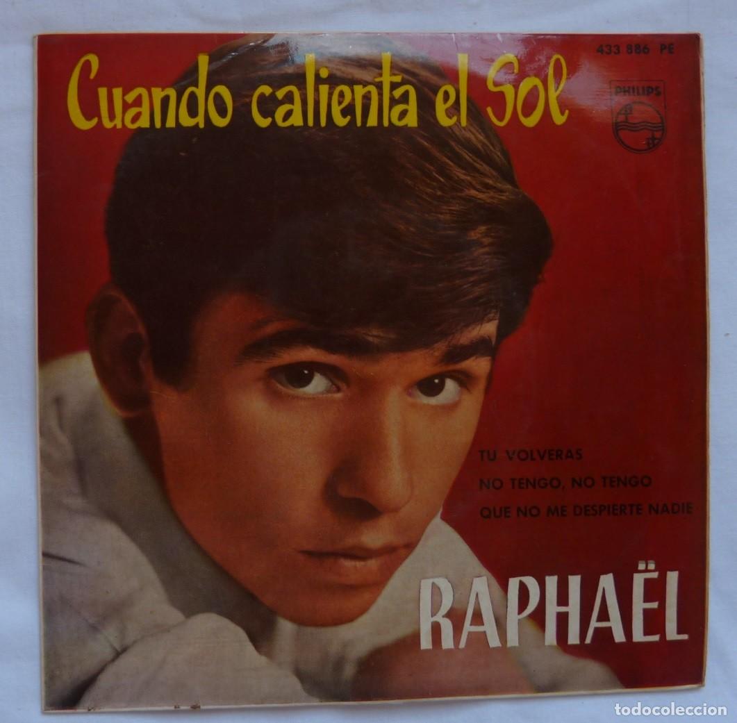 Discos de vinilo: RAPHAEL // CUANDO CALIENTA EL SOL+3 // 1962 // EP - Foto 1