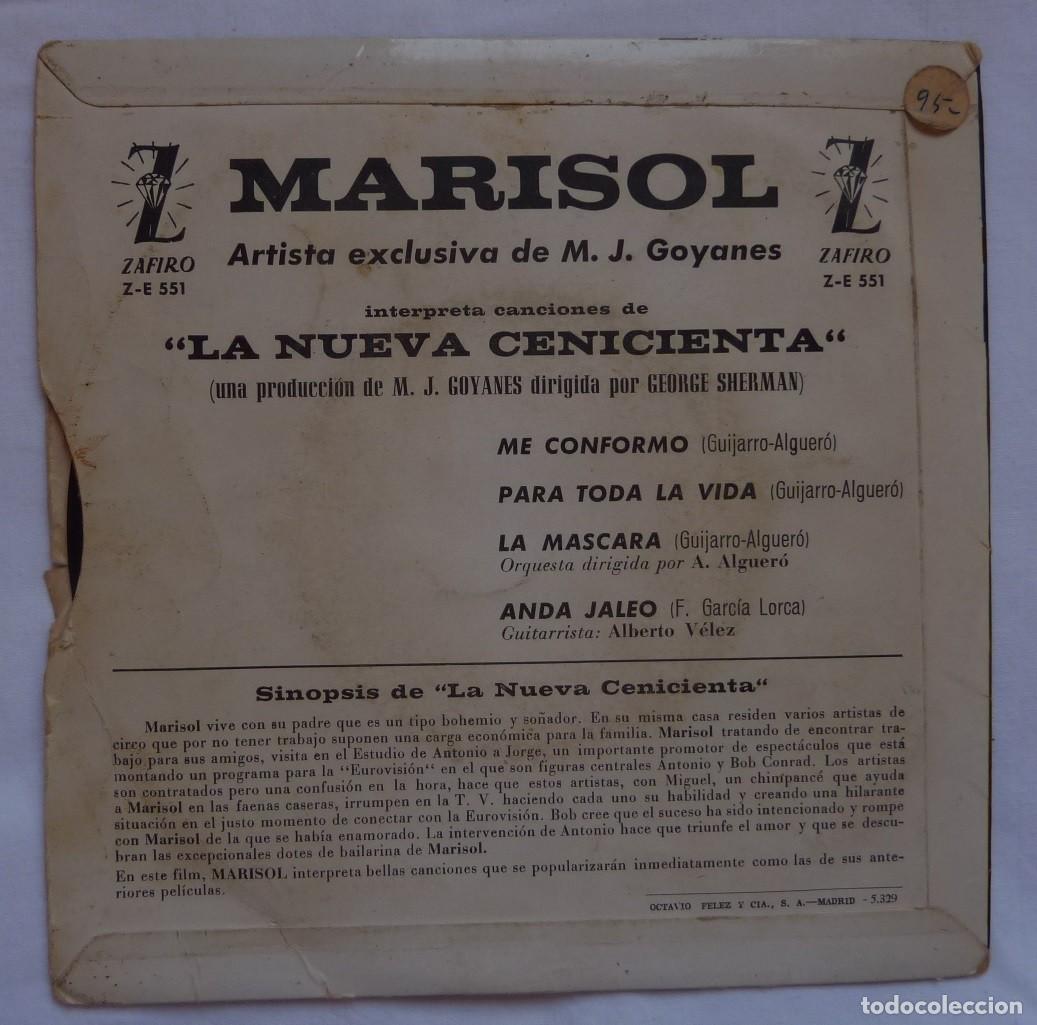 Discos de vinilo: MARISOL // ME CONFORMO+3 // 1964 // EP - Foto 2