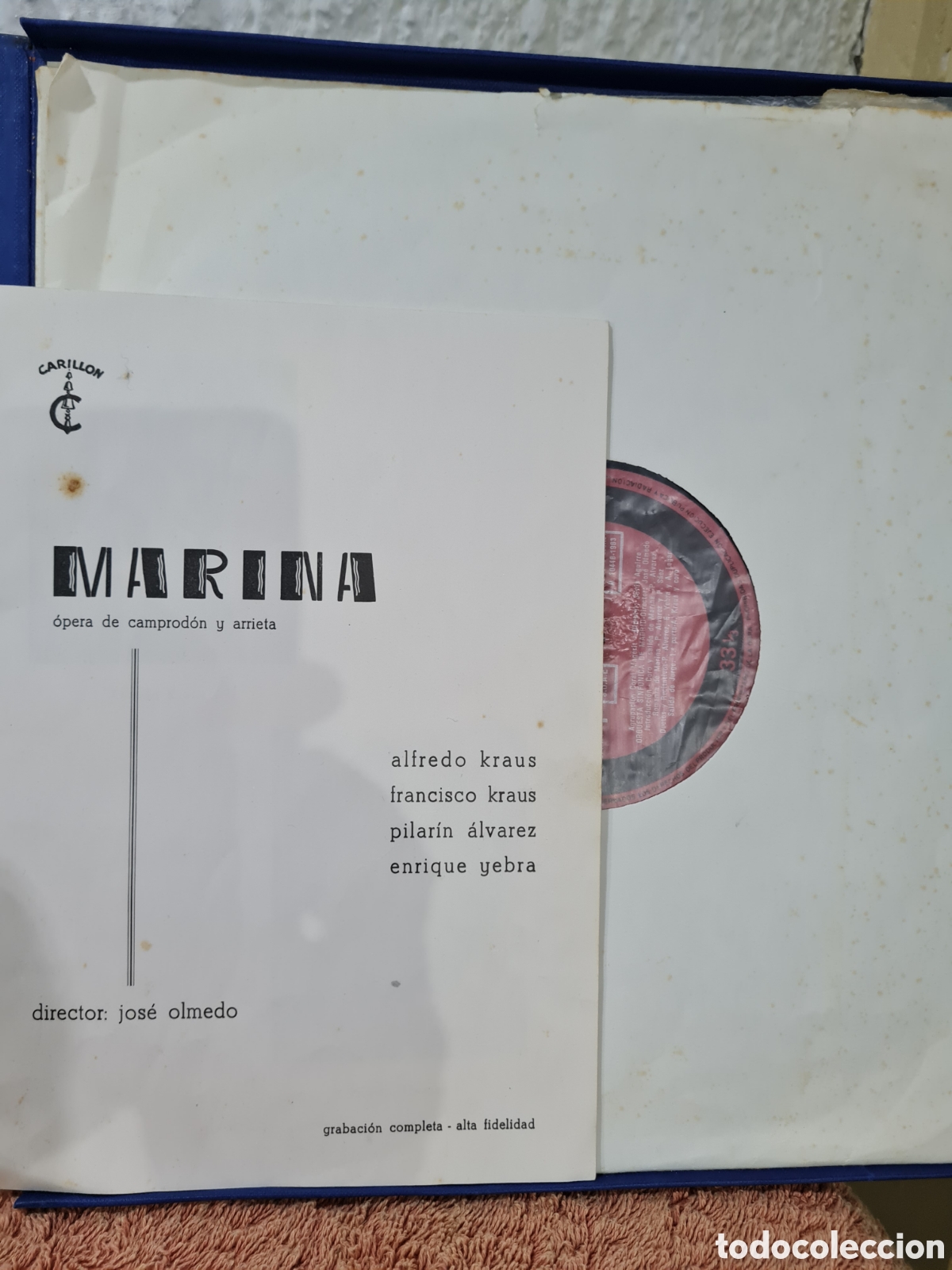 Discos de vinilo: MARINA (Alfredo Kraus) - Foto 2