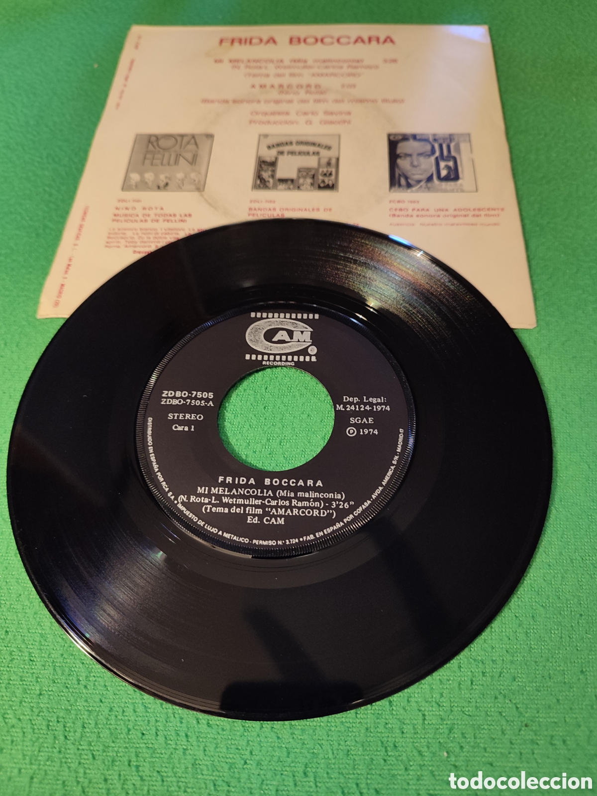 Discos de vinilo: Frida Boccara - Mi melancol&iacute;a - Foto 2