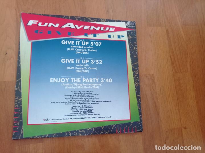 Discos de vinilo: Fun avenue-give It Up.maxi - Foto 2