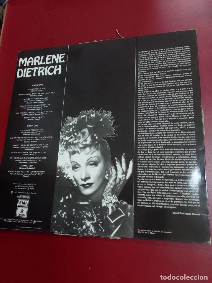 Discos de vinilo: Marlene Dietrich: Con plumas (LP) - Foto 2
