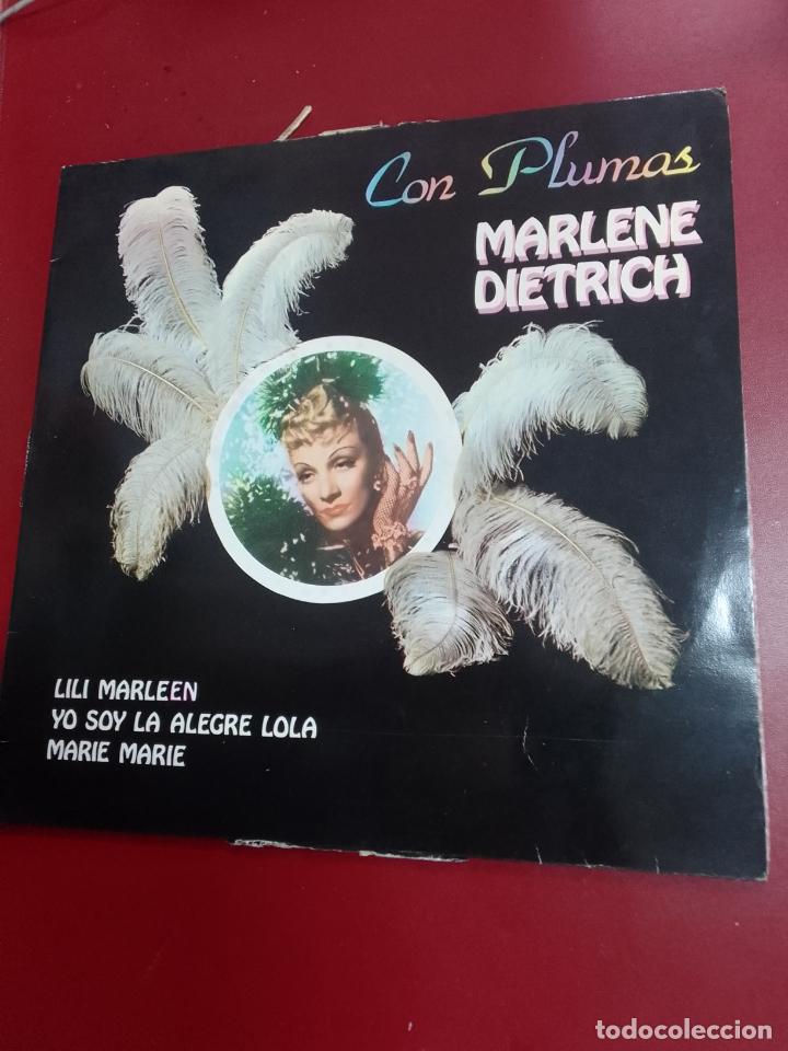 Discos de vinilo: Marlene Dietrich: Con plumas (LP) - Foto 1