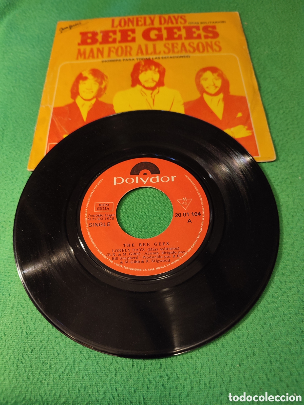 Discos de vinilo: Bee Gees - Lonely days - Foto 2
