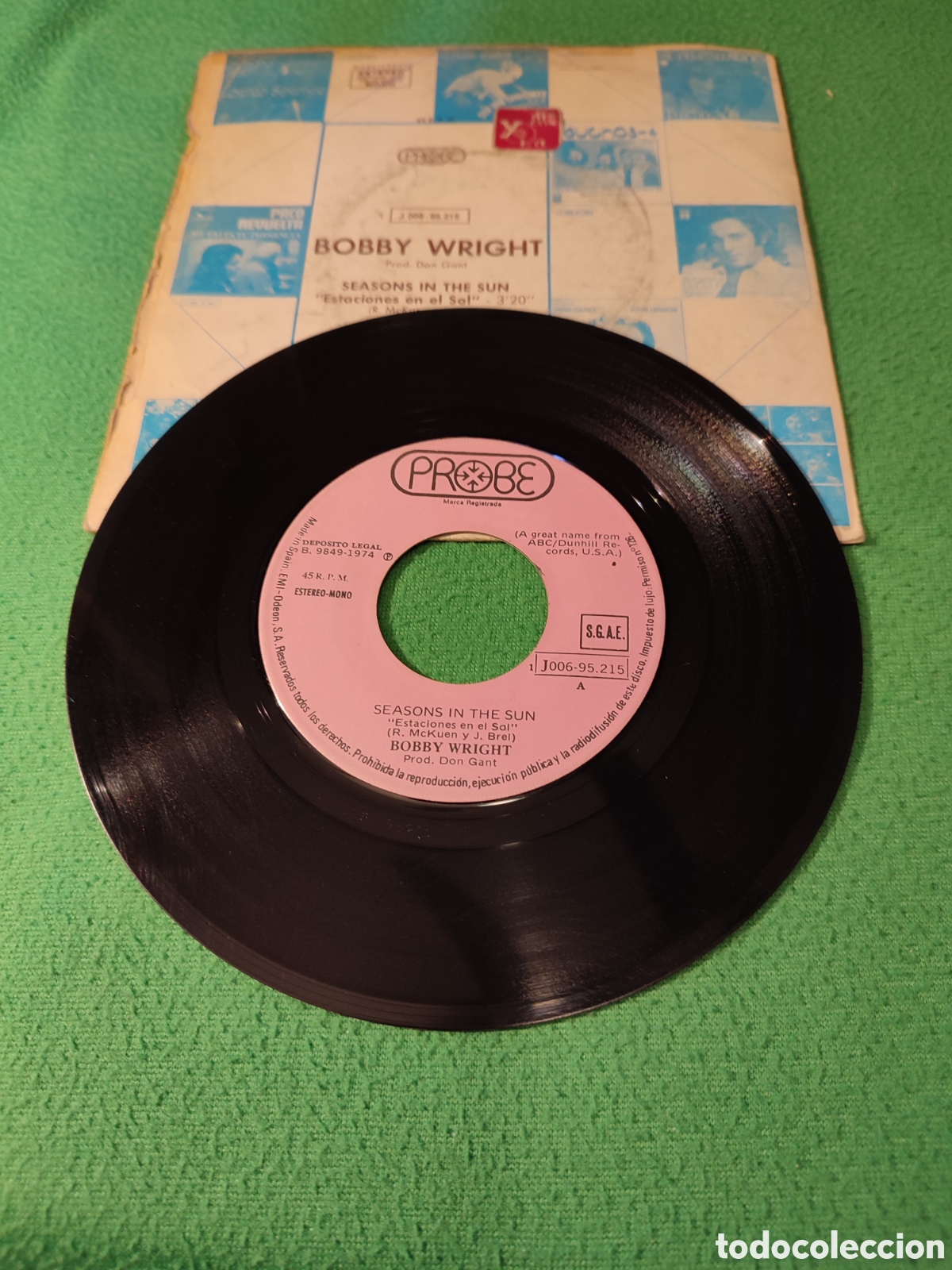 Discos de vinilo: Bobby Wright - Seasons in the sun - Foto 2