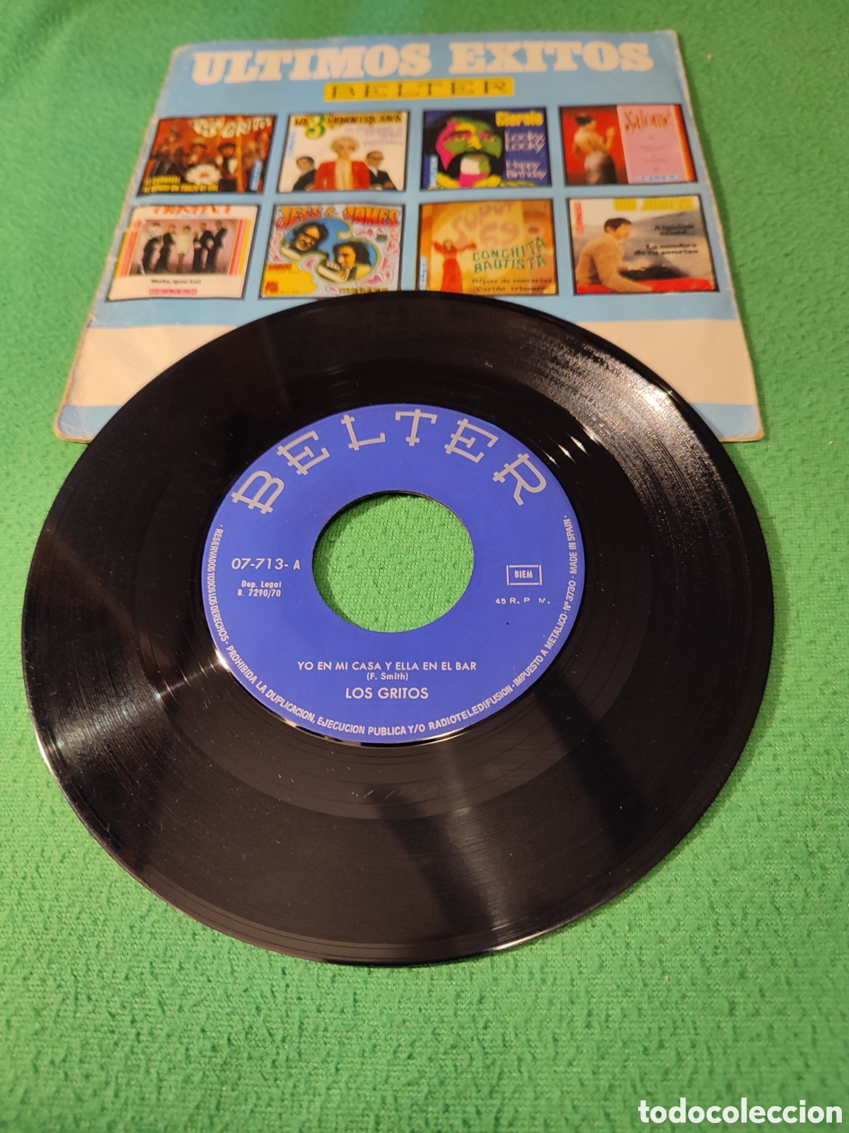 Discos de vinilo: Los Gritos - Yo en mi casa y ella en el bar - Foto 2