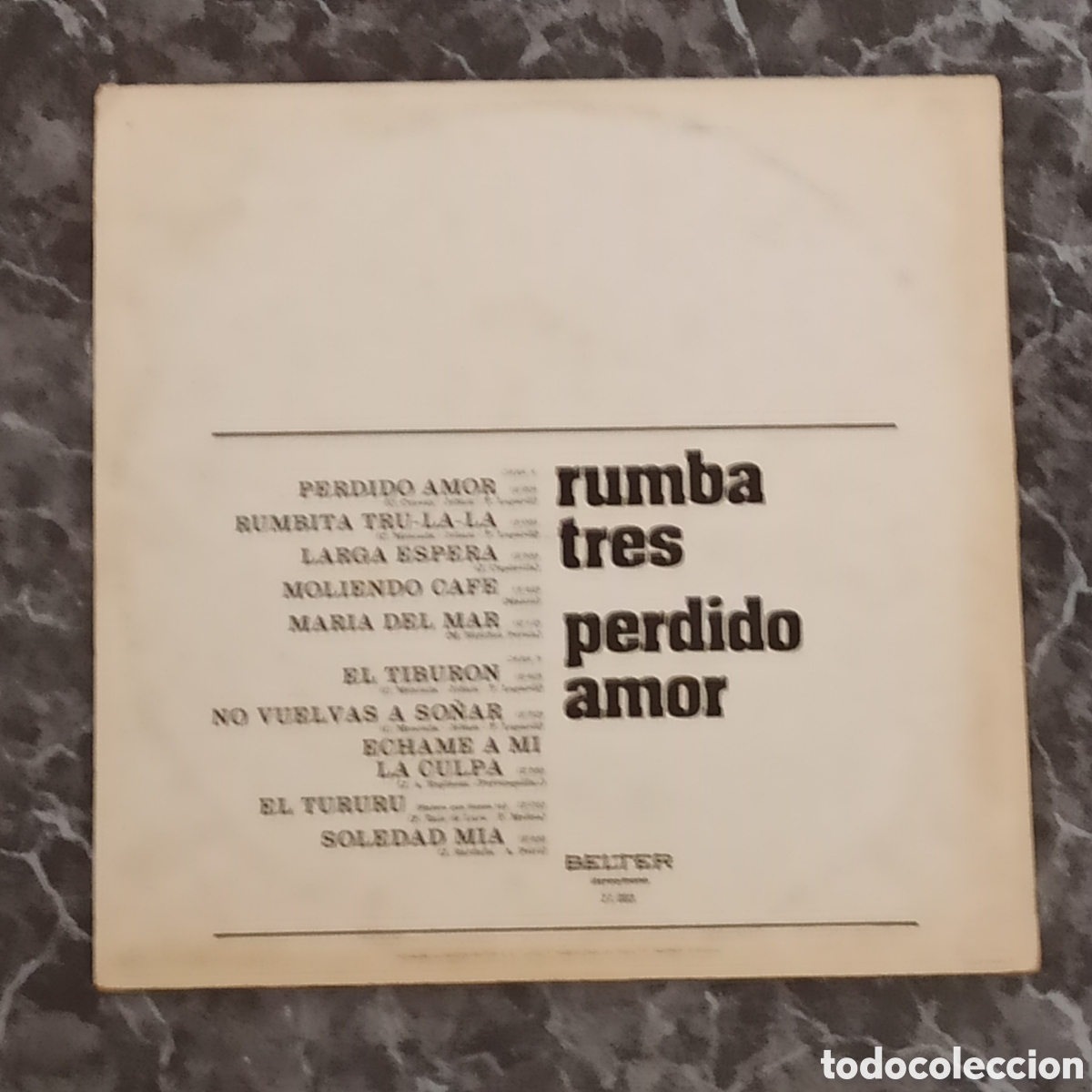 Discos de vinilo: Rumba Tres - Perdido Amor (LP, Comp) - Foto 2