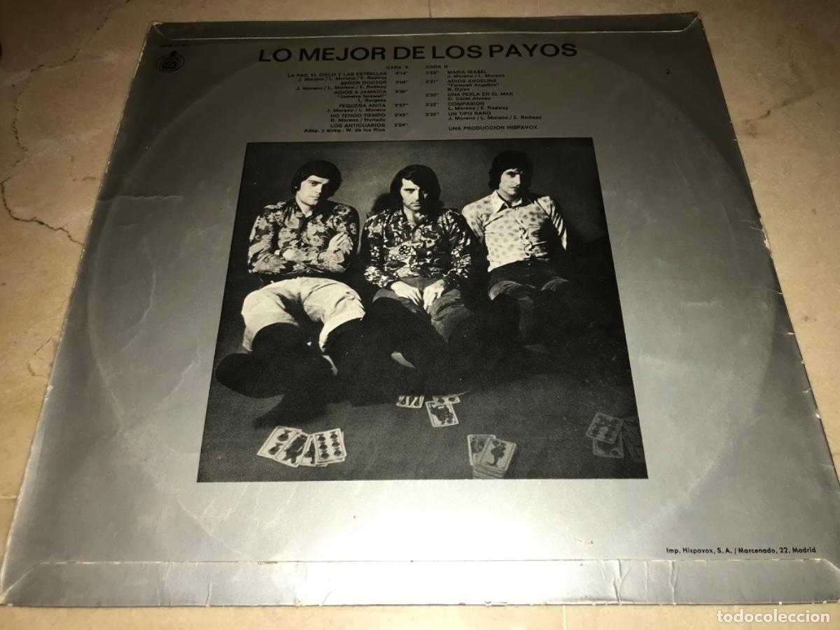 Discos de vinilo: LO MEJOR DE LOS PAYOS-ORIGINAL 1971 - Foto 2