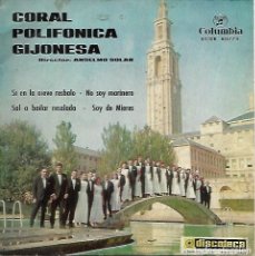 Discos de vinilo: CORAL POLIFONICA GIJONESA - SI EN LA NIEVE RESBALO +3 - COLUMBIA 1964