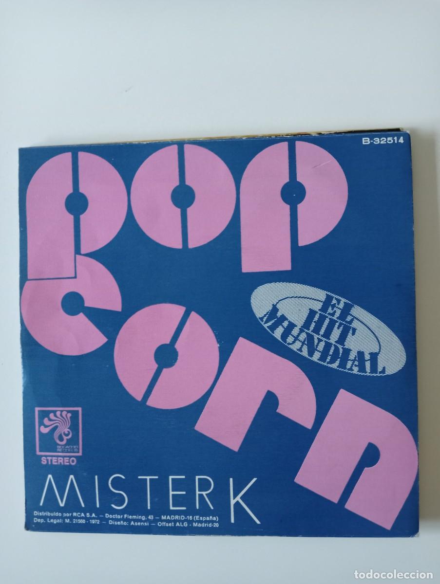 Discos de vinilo: Mister K - Pop Corn 7&rdquo; Single 1972 - Foto 2