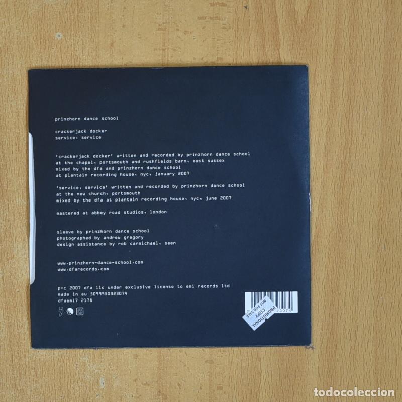Discos de vinilo: PRINZHORN DANCE SCHOOL - CRACKERJACK DOCKER - SINGLE - Foto 2