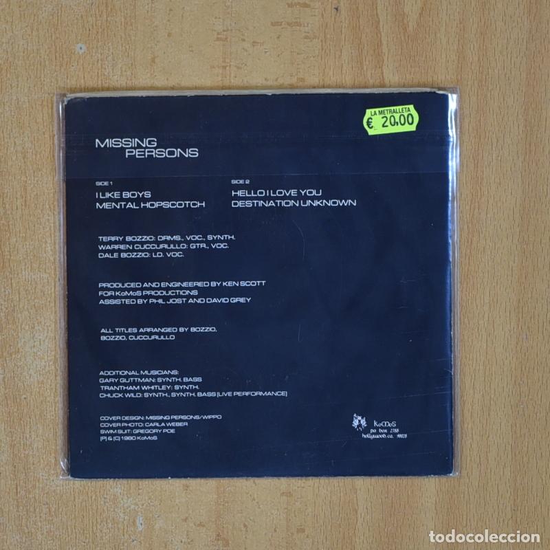 Discos de vinilo: MISSING PERSONS - MISSING PERSONS - SINGLE - Foto 2