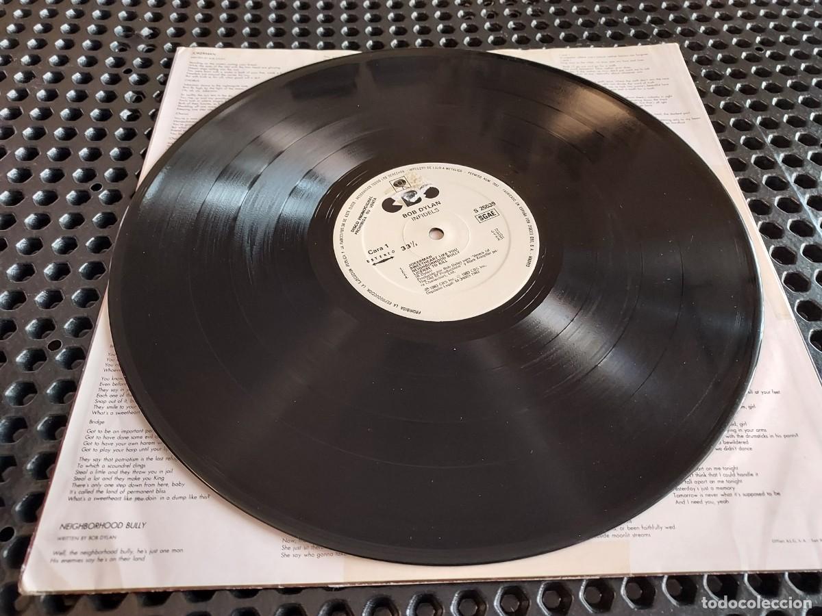 Discos de vinilo: BOB DYLAN - INFIDELS - LP PROMO LABEL BLANCO CBS - Foto 7