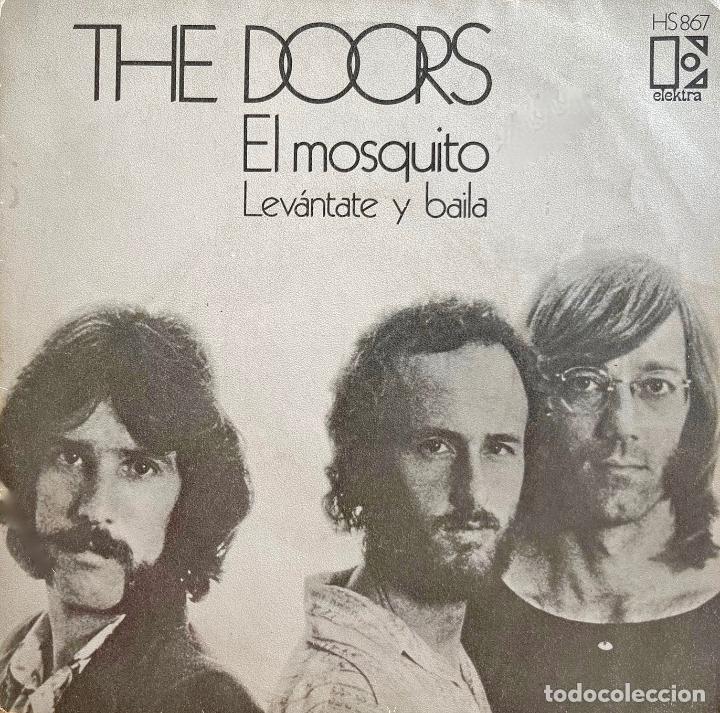 Discos de vinilo: THE DOORS, EL MOSQUITO. PORTADA DE SINGLE ESPA&Ntilde;A - Foto 1