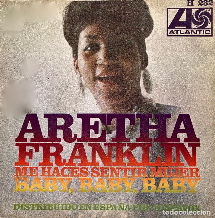 Discos de vinilo: ARETHA FRANKLIN, PORTADA DE SINGLE ESPA&Ntilde;A - Foto 1