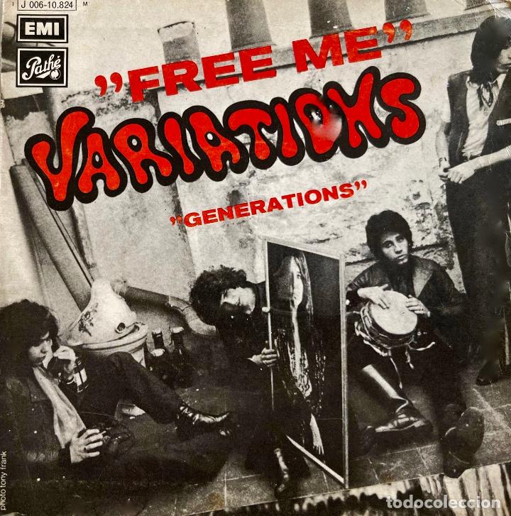 Discos de vinilo: VARIATIONS, FREE ME. PORTADA DE SINGLE ESPA&Ntilde;A - Foto 1