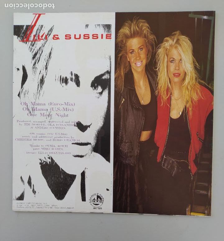 Discos de vinilo: LILI & SUSSIE. OH MAMA. MAXI-SINGLE. TDKLP8 - Foto 2