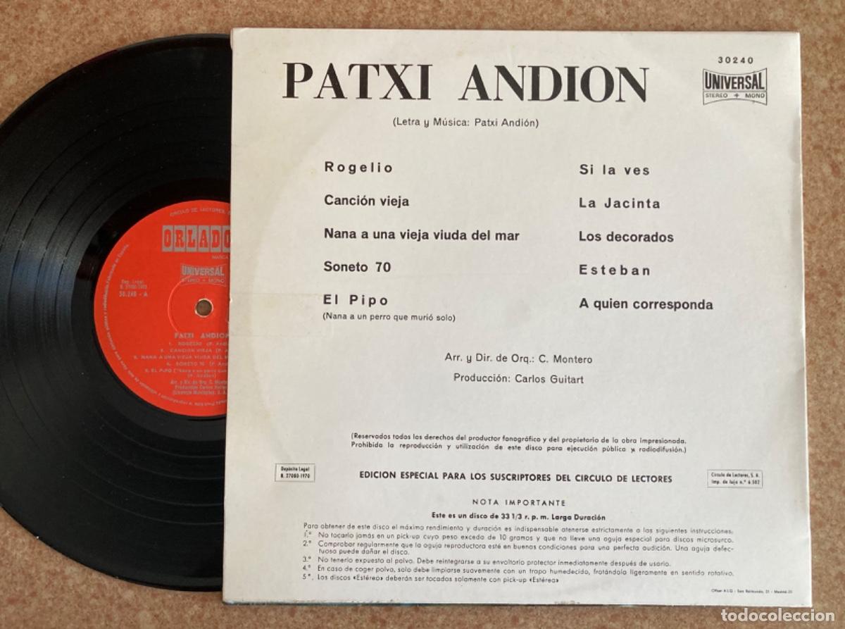 Discos de vinilo: Patxi Andion - LP 10 pulgadas - Foto 2